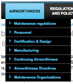Incorrect Example of KYB_A2i. Top navigation tab is open to a dropdown menu.
