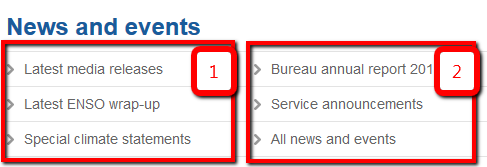 Incorrect Example of SCO_A2 with CSS On. Visual order of columns is left to right.